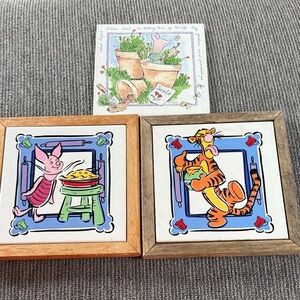 Lot of 3 Disney Winnie the Pooh tiles 4:8